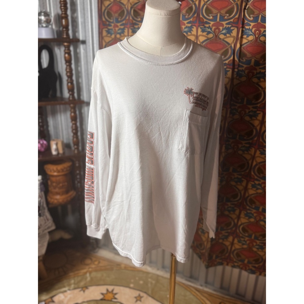 Long Sleeve Graphic T-Shirt Pocket Tee Sebastian Florida Lounge
